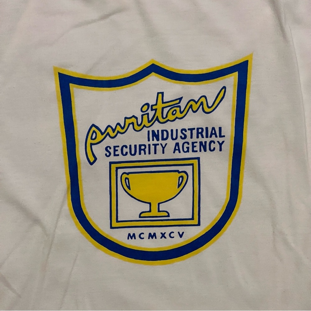 Vintage Manila Philippines Puritan Security Large White T Shirt